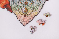 Деревянный пазл "Космический тигр"