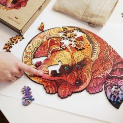 Деревянный пазл "Sweet Raccoon"