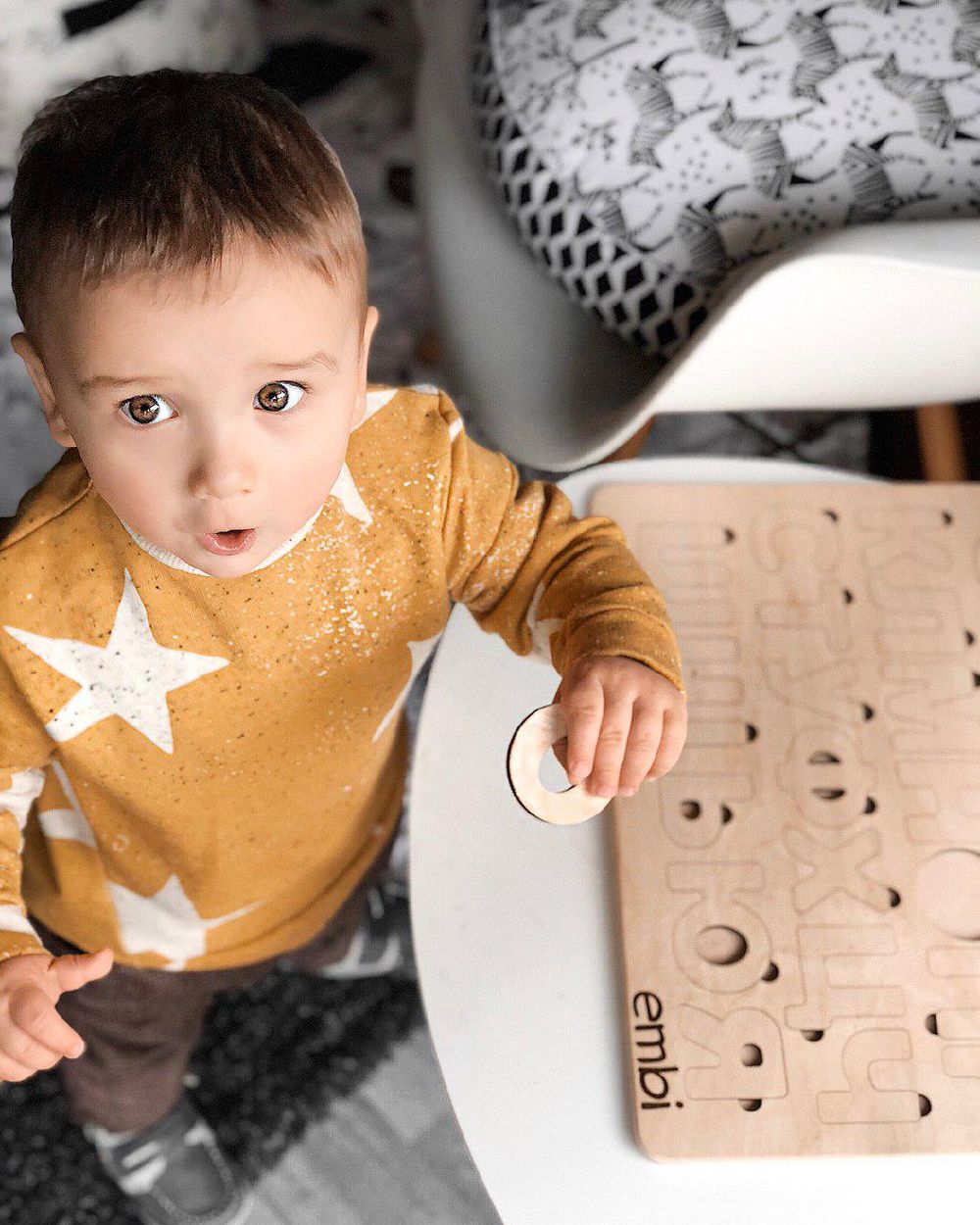 Деревянная азбука украинский язык (размер макси)