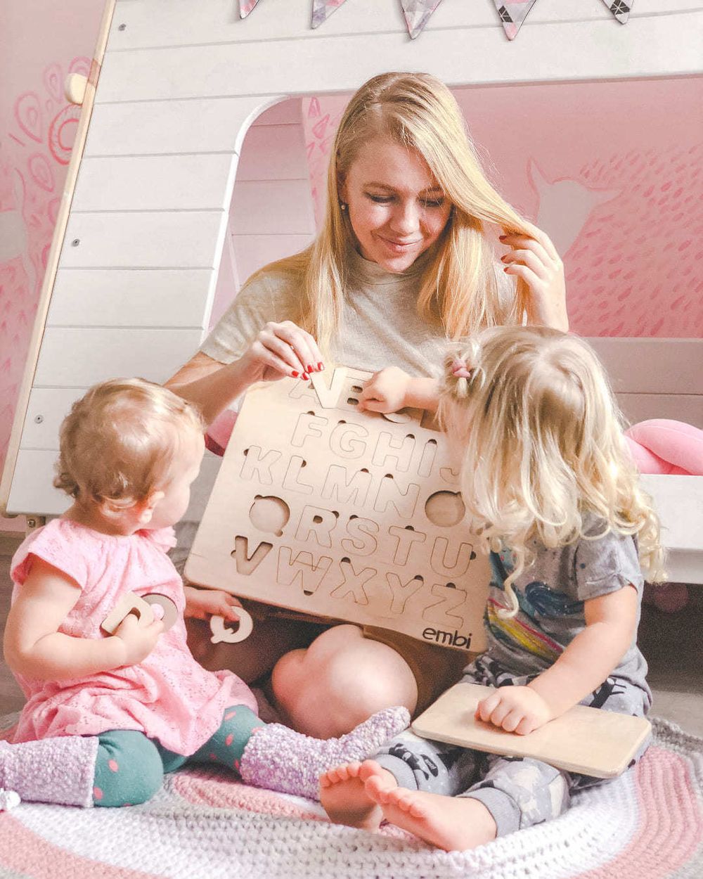 Деревянная азбука немецкий язык (размер макси)