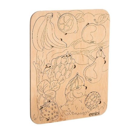 Деревянный пазл "Фрукты"