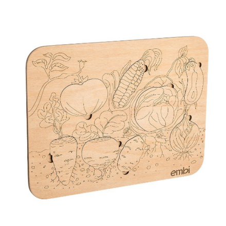 Деревянный пазл "Овощи"