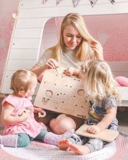 Деревянная азбука немецкий язык (размер макси)