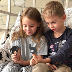 Домашний Театр теней - набор с двумя сказками