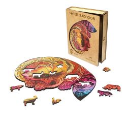 Деревянный пазл "Sweet Raccoon"