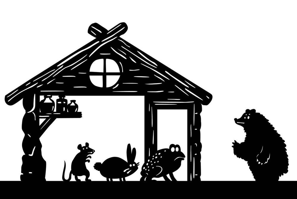 Домашний Театр теней - набор с двумя сказками