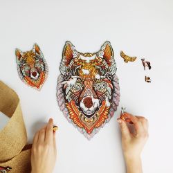 Деревянный пазл "Wild Wolf"