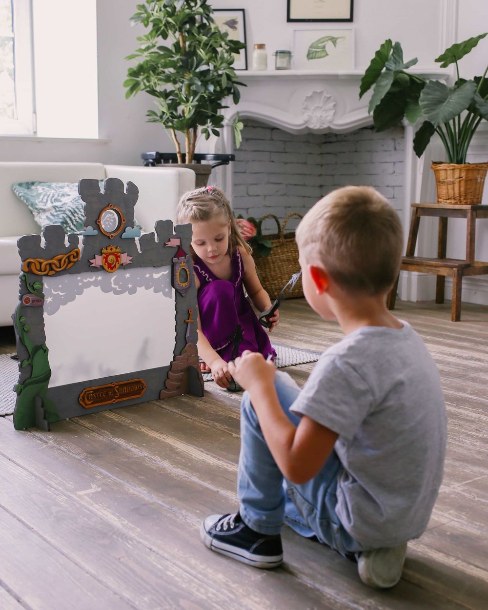 Домашний Театр теней - набор с двумя сказками