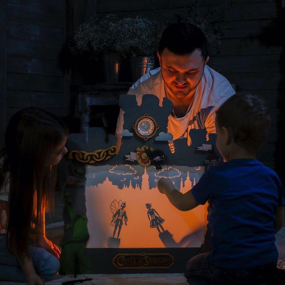 Домашний Театр теней - набор с двумя сказками