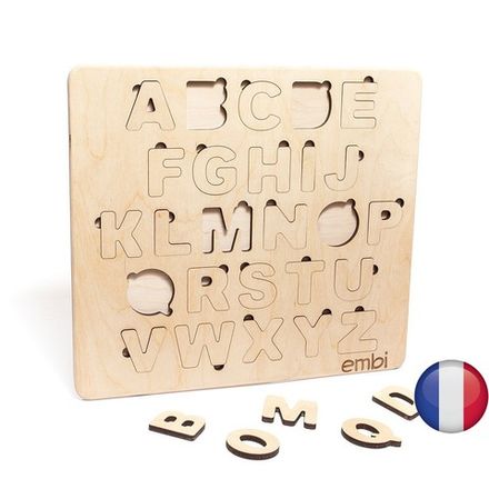 Деревянная азбука французский язык (размер макси)