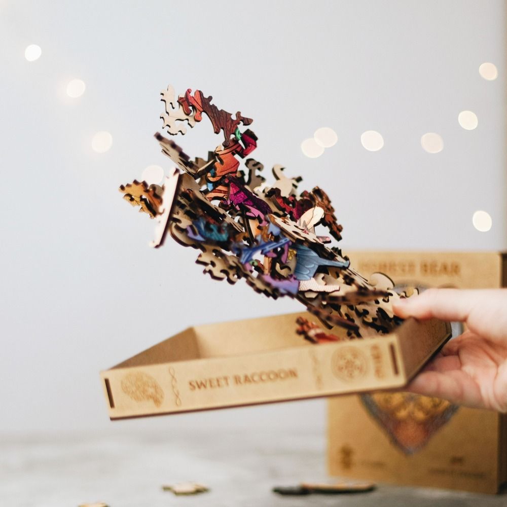 Деревянный пазл "Indian Elephant"