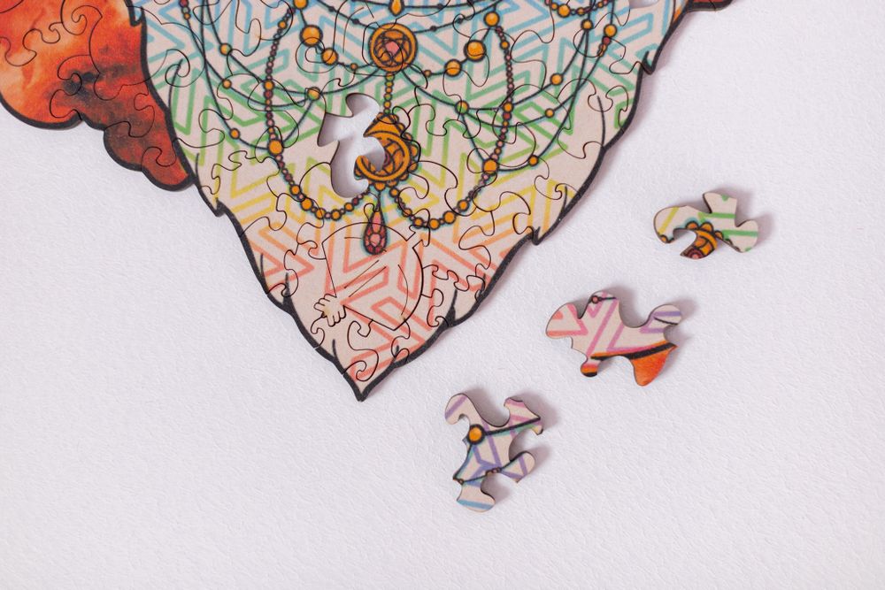 Деревянный пазл "Космический тигр"