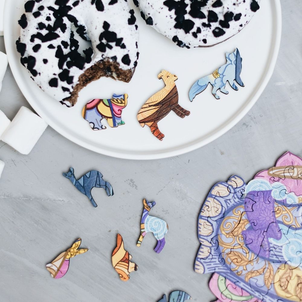 Деревянный пазл "Indian Elephant"