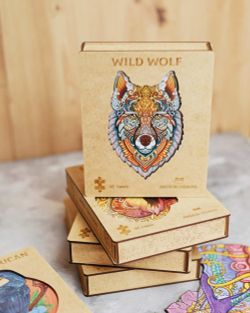 Деревянный пазл "Wild Wolf"
