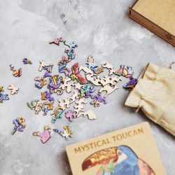 Деревянный пазл "Mystical Toucan"