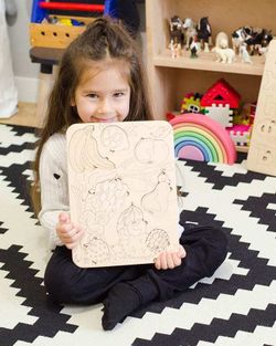 Деревянный пазл "Фрукты"