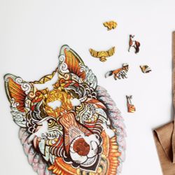 Деревянный пазл "Wild Wolf"