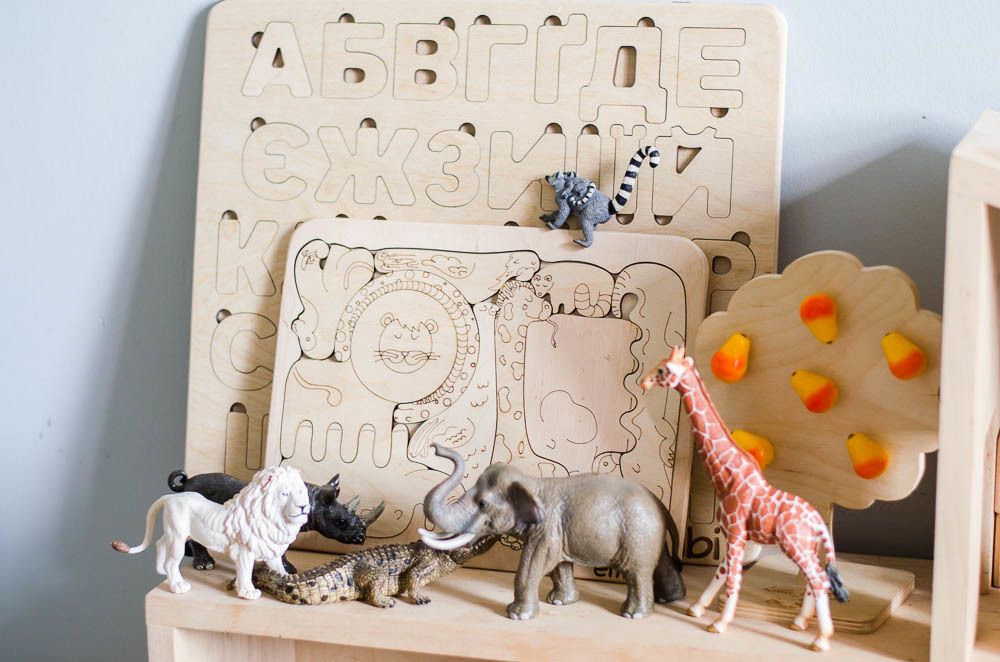 Деревянный пазл звери "Африка"